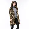 Chinese factory women man camouflage handsome military long style coat