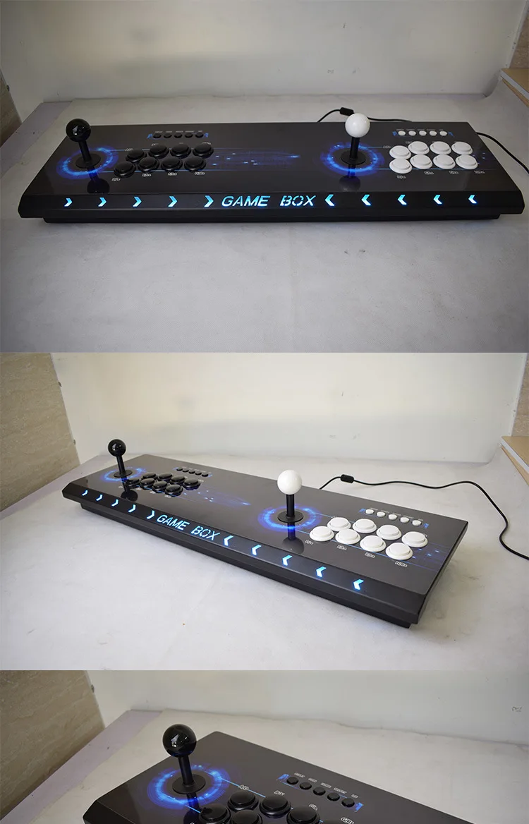 pandora box 9 1500 1街机控制台8个按键设计2个玩家控制器铁盒1