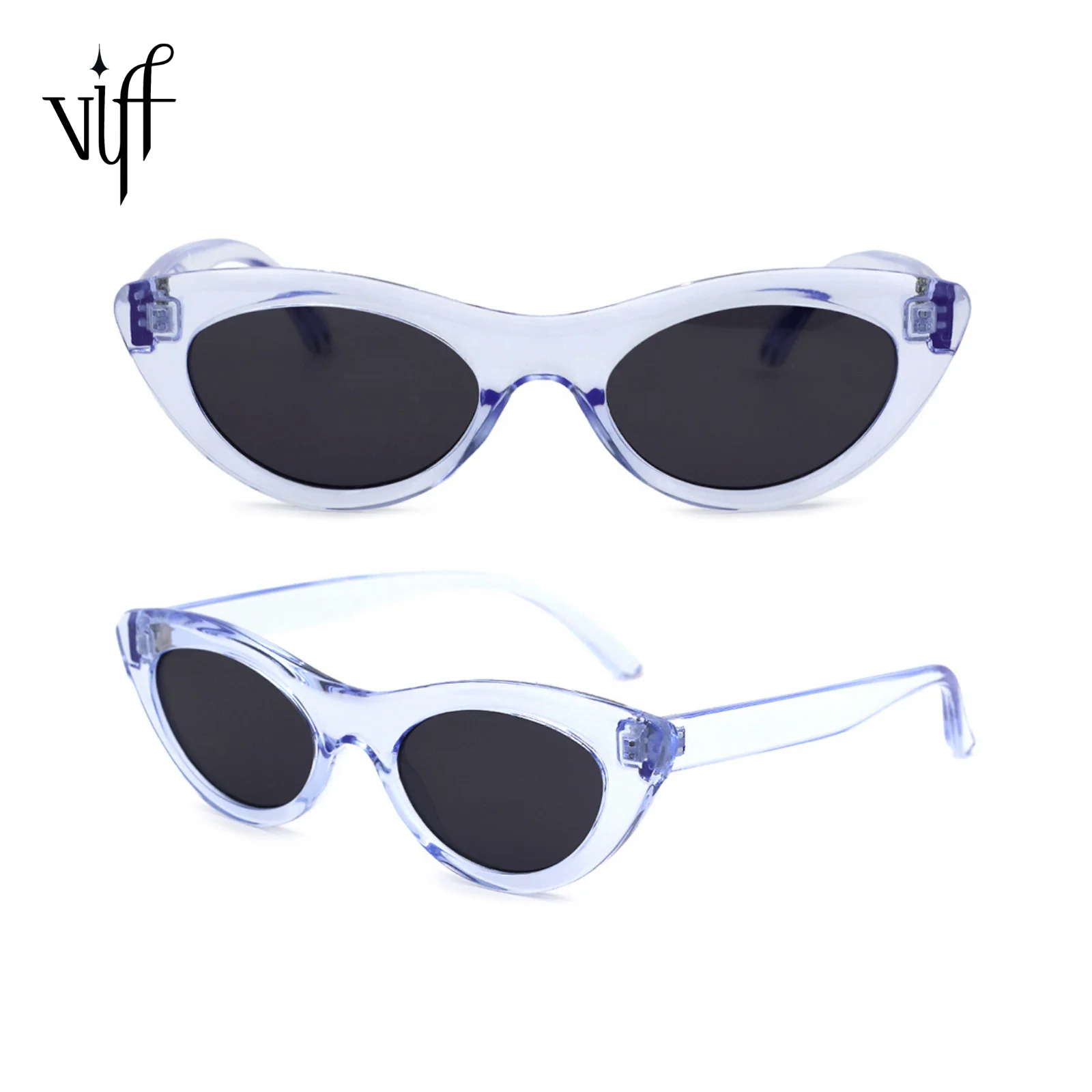 

VIFF HP20897 Candy Color Sunglasses for Girls Cheap Plastic Shades Custom Logo Cateye Sunglasses