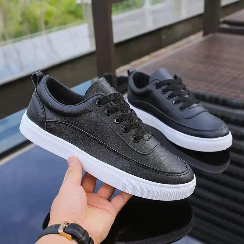 

2021 solid color without any logo can be customized men's shoes, Black /white