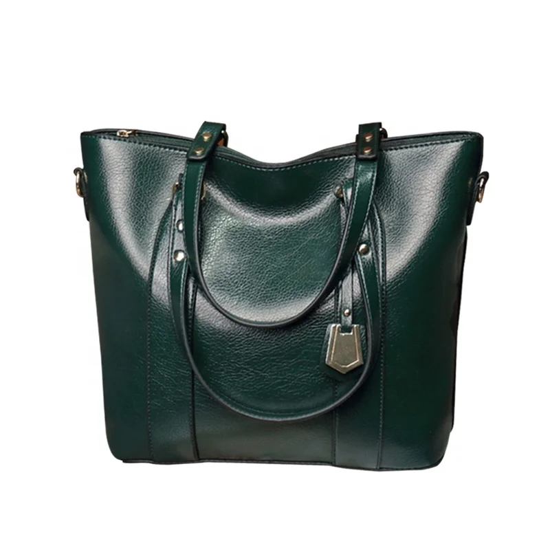 

Wholesale Trendy Large Capacity Handbags Leather Tote Bags For Women, 4 colors