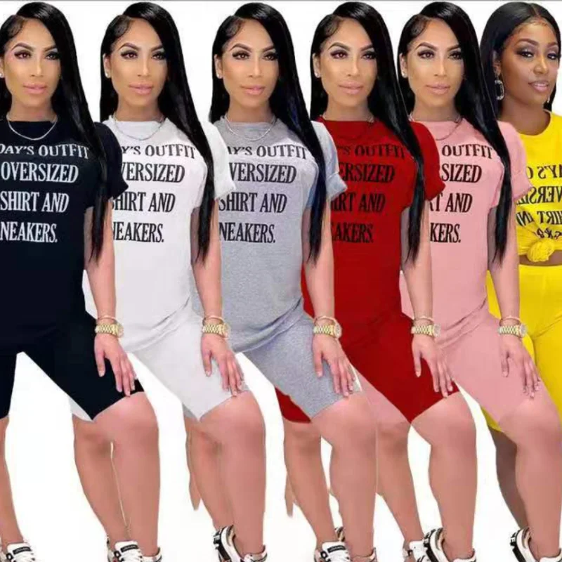 

New Arrivals women two piece sportswear lady letter print Yoga set women tracksuits jogging pants girl stretched fitness clothes