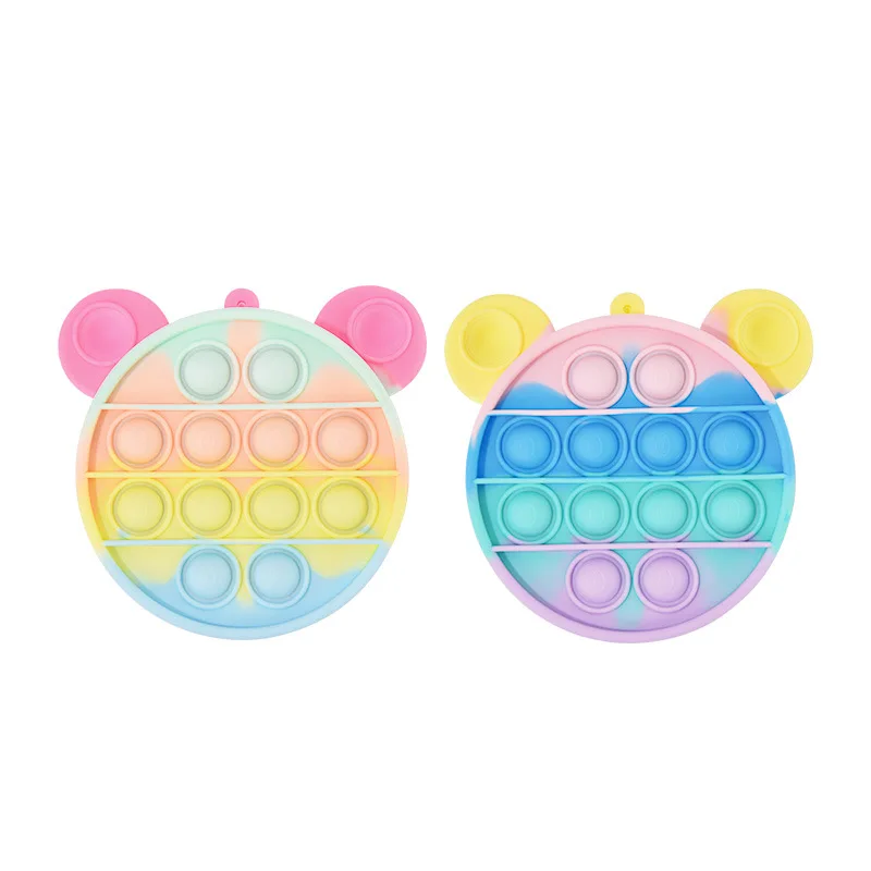 

Amazon Shopify Hot Selling Popper Bubbles Pop It Poping Handbags and Purses Kids Coin Purses Fidget Toys Cute Mini Bags, Many