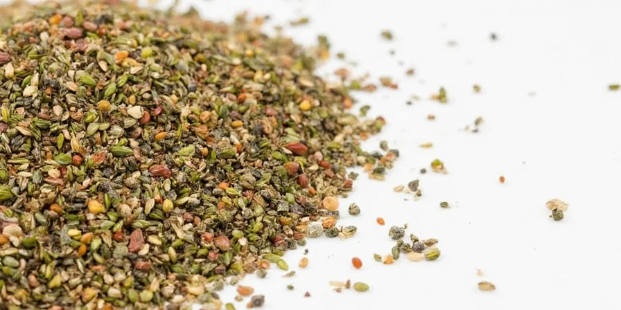 Homemade herb de provence in a mason jar