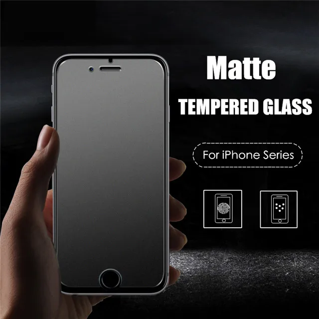 Matte Tempered Glass Screen Protector 9h Anti Fingerprint Proof Anti Shatter Film For Iphone 12 Pro X Xr Xs Max 8 7 6s Plus Buy Matte Tempered Glass Screen Protector 9h Anti