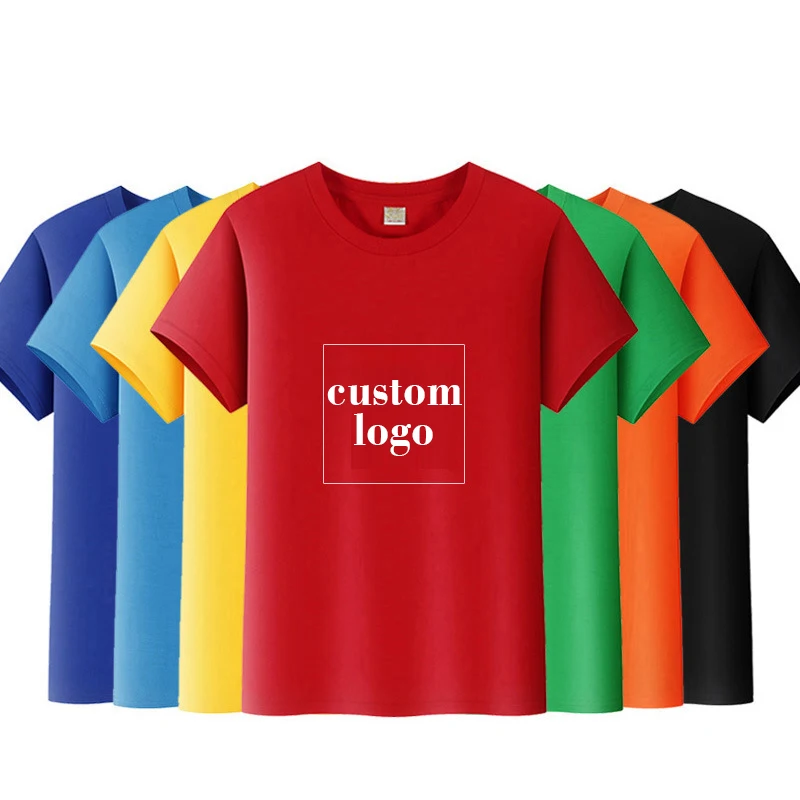 

Men custom man t shirt short 100% cotton unisex tee diy shirts with logo customize high quality Hemd brand design summer shirt, White /black/grey/red/blue/orange/green