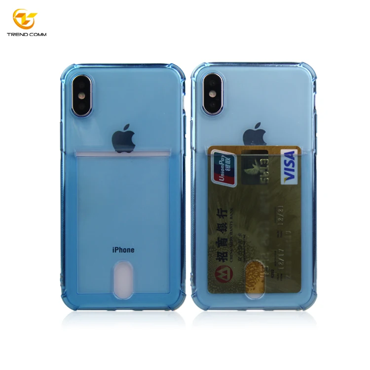 

With Wallet Xs Max Phone Casing Transparent For iPhone Case Clear Soft