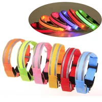 

Battery or Usb Rechargeable Reflective Adjustable Night Safety Flashing Led Pet Dog Collar