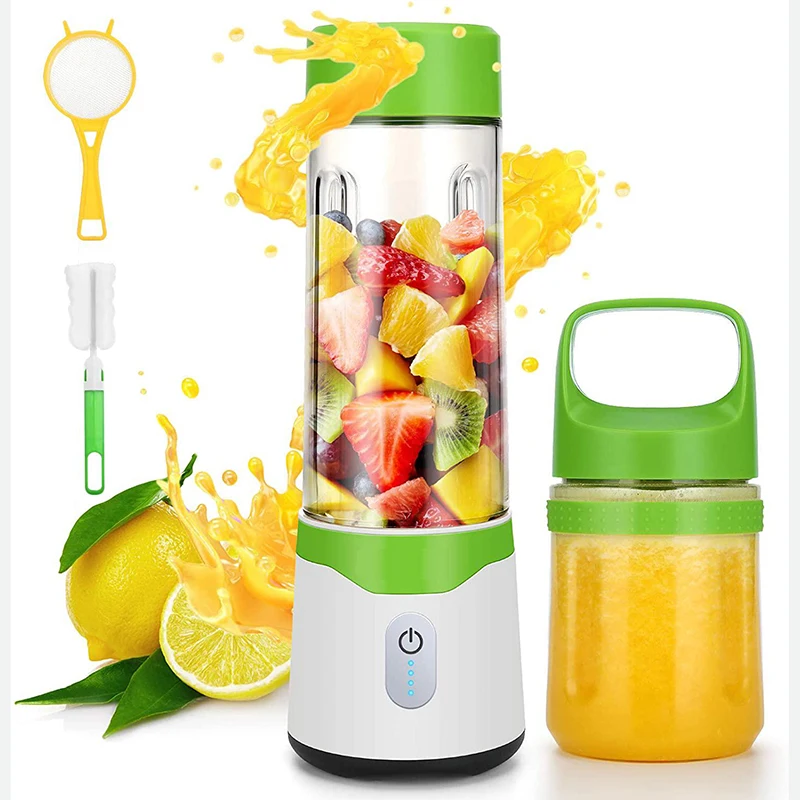 Blender Usb Personal Juicer Cup Electric Motor 6 Blades Portable Blender Milk Bottle