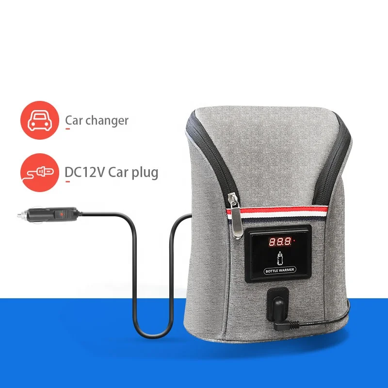 

Convenient Portable Polyester Baby Feeding Milk Bottles Warmer Car Bottle Warmer