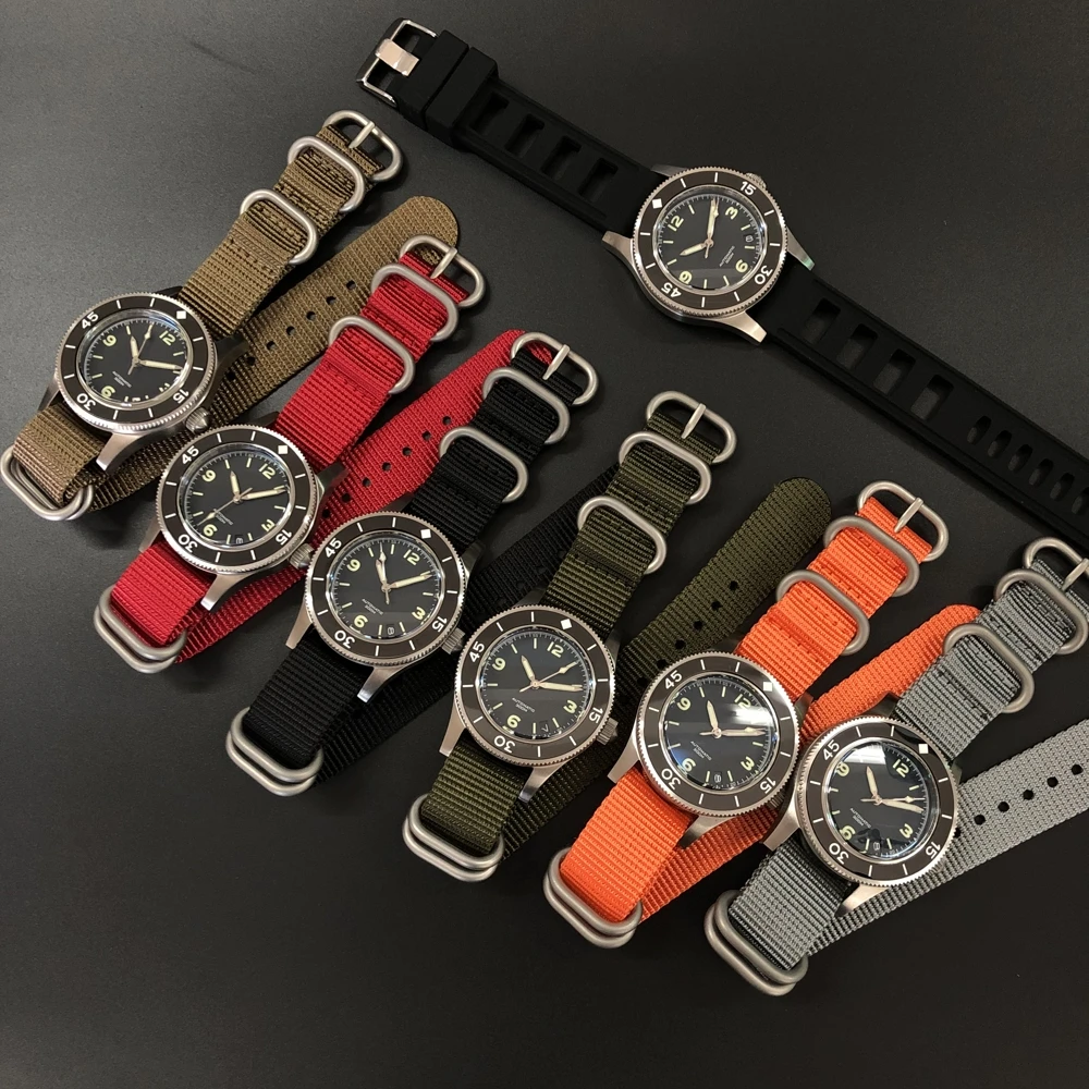 
In Stock! SD1952 Japan NH35 Automatic Watches Ceramic Bezel Diving Wrist Watches Men 