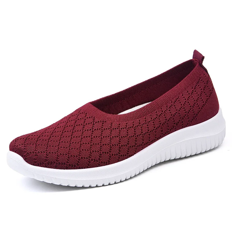 

Women Casual Slip on Sneakers Breathable Walking Shoes, 4 colors