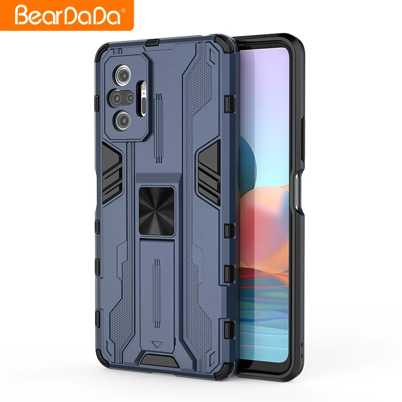 

new magnetic All-inclusive coverage mobile accessories case 2021 for Redmi note 10 pro 4G luxury armor plastic cell phone case