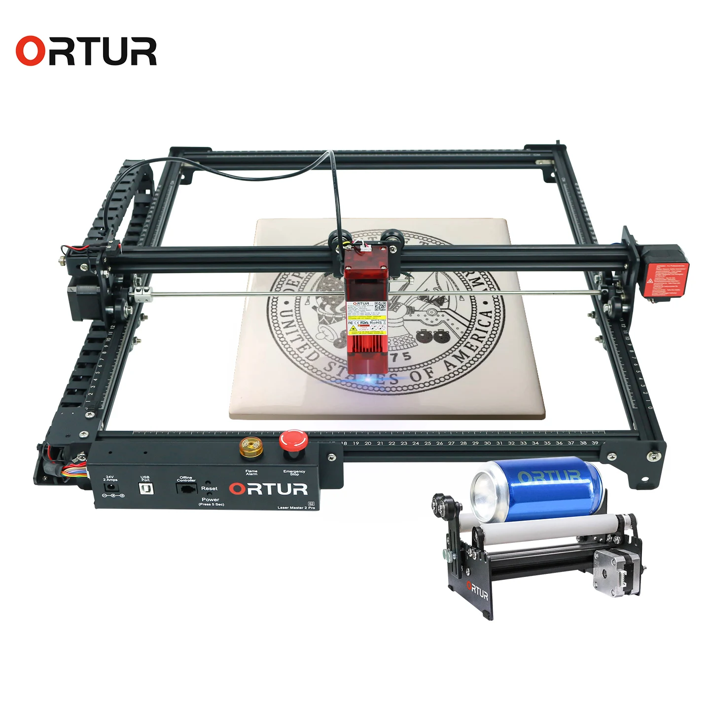 

A2 Pro 40W Stainless Steel Cnc Laser Cutting Engraver Machine Control Diy Engraving Machine