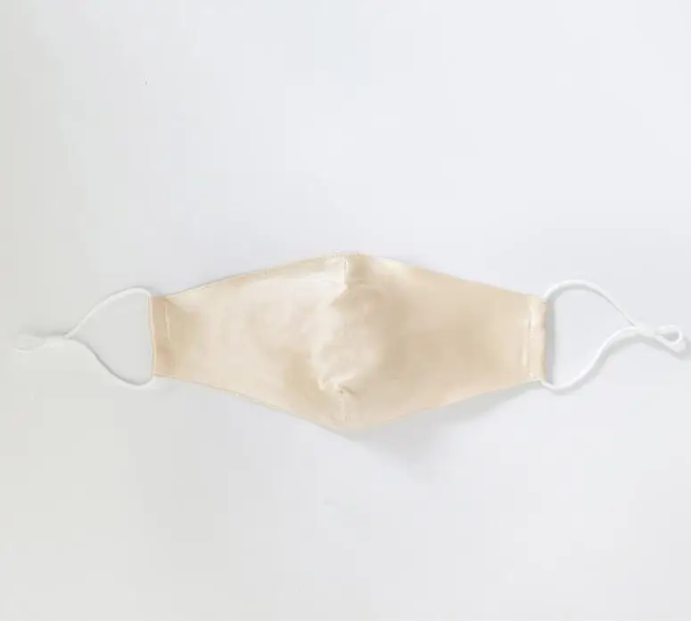 

manufacture hot sale silk facemask black disposable adjustable washable ladies skin color head loop facemask, Picture