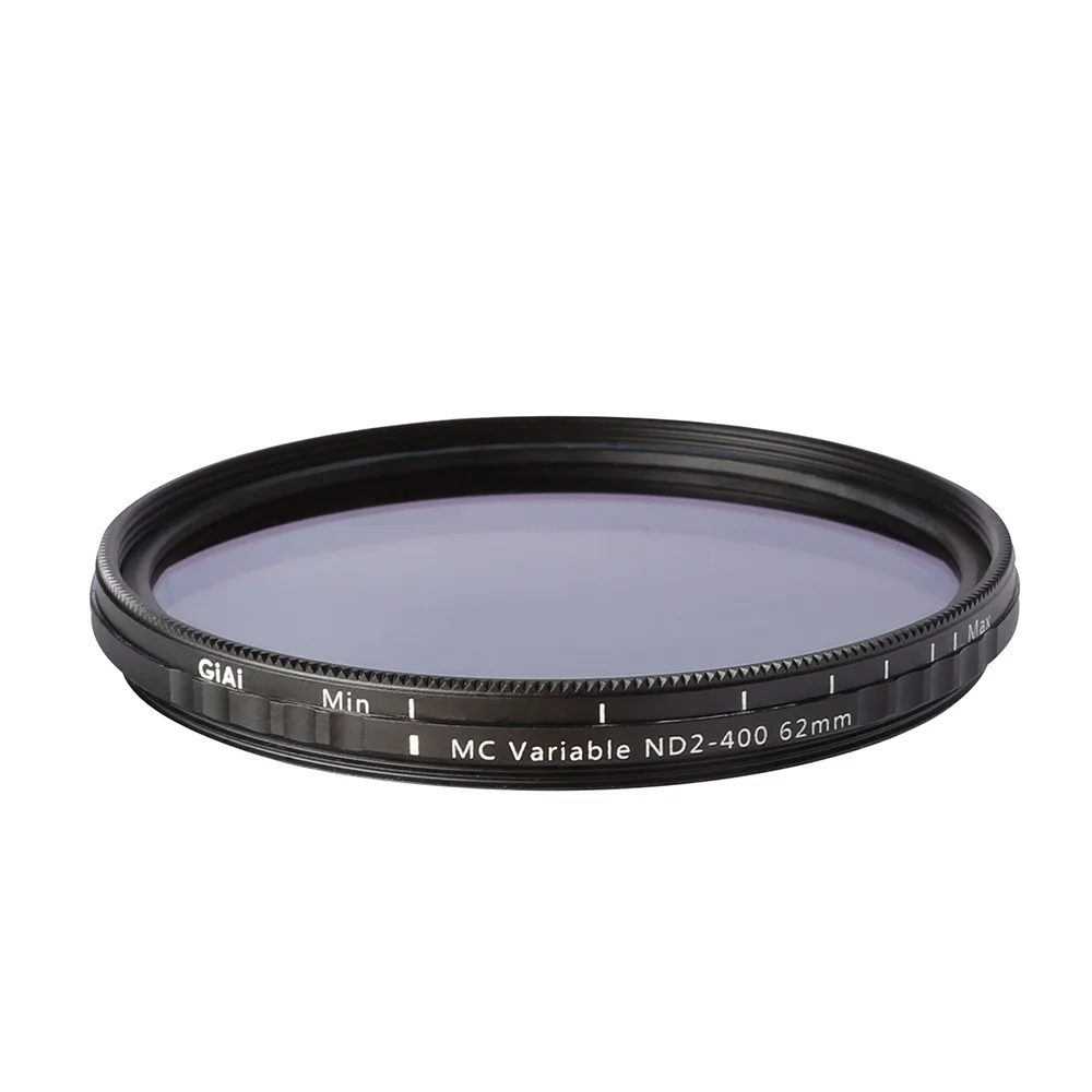 

GiAi ND2-400 52mm 58mm 67mm 77mm 82mm Variable ND Filter Camera Variable Neutral Density Filter