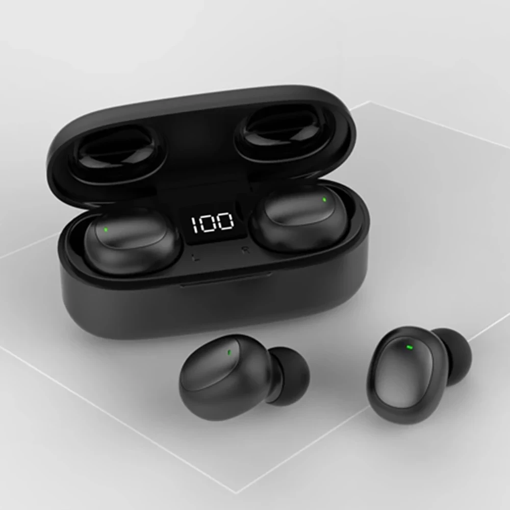TWS GW13 Touch Control Bluetooth 5.0 Earphone Wireless Earbuds LED Digital Display HD Stereo Noise Cancelling Headset With Mic - ANKUX.COM