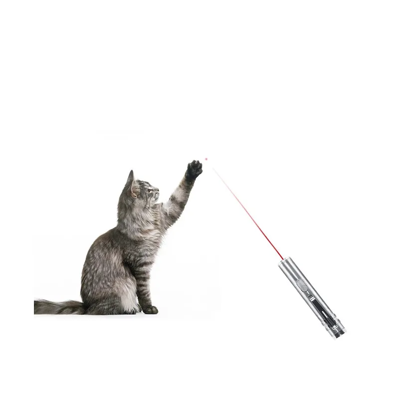 

Fun Laser Pointer For Cats Dogs Interactive Cat Laser Pointer Toy USB Recharge Pet Chaser Tool Led Light UV Pet Urine Instrument