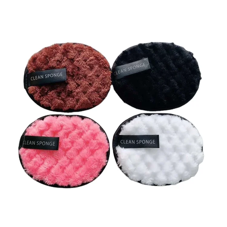 

Private Label Oval Cleansing Sponge Makeup Remover Pad Soft Pineapple Striped Highquality Clean Puff for Makeup Cleansing, White, pink, black, etc