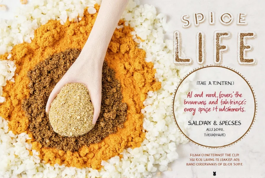 Spices and condiments on a kitchen counter