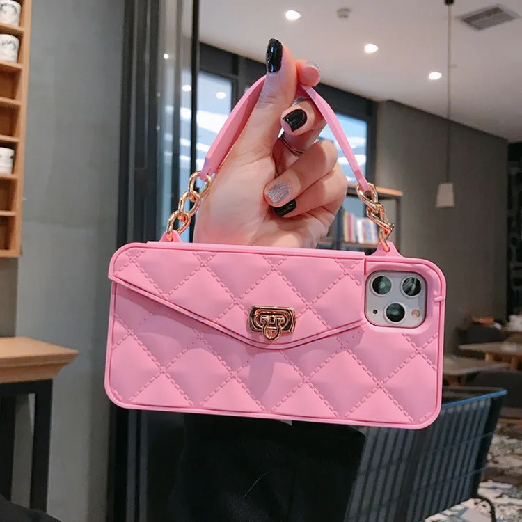 

Luxury brand handbag design Crossbody Purse Wallet lanyard strap cell phone case for iphone 6 7 8 x xr xs max 11 12 13 pro max