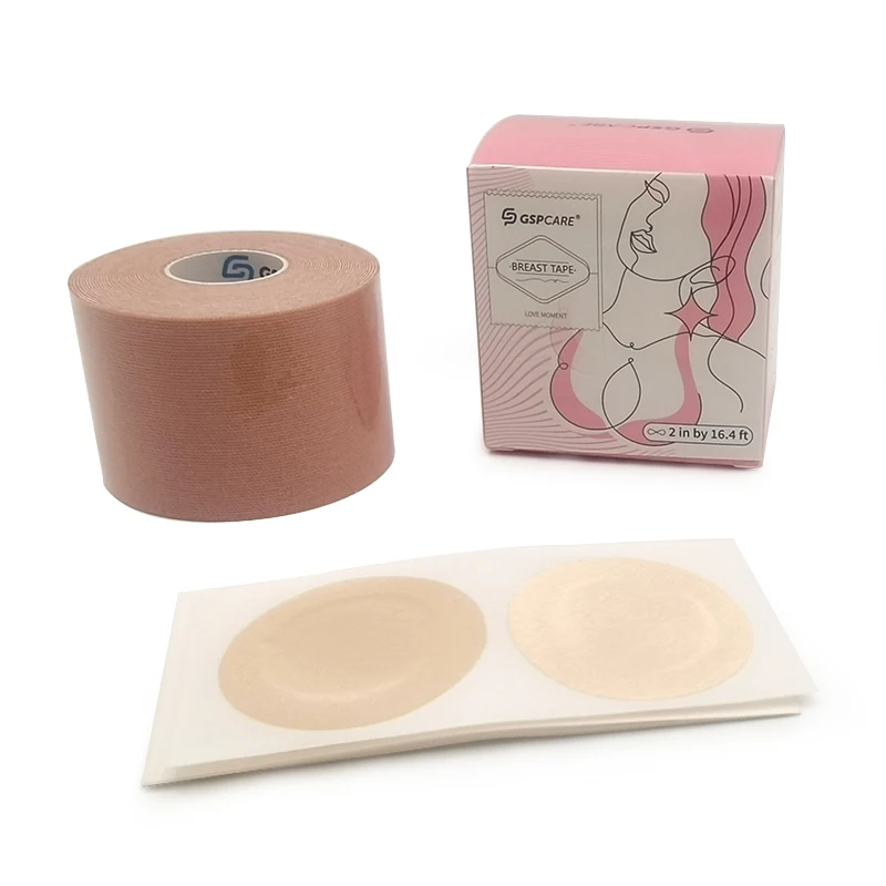 

Custom Logo Sweat Proof Woman Breast Uplift Skin Color Healthcare Lift Boob Tape Roll, 9 colors at your choice