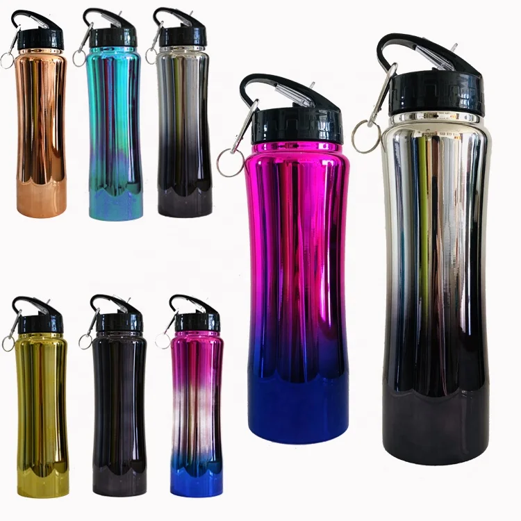 

2023 top seller portable bulk stainless steel drinking bottle water bottles with custom logo flip lids and straw for sport