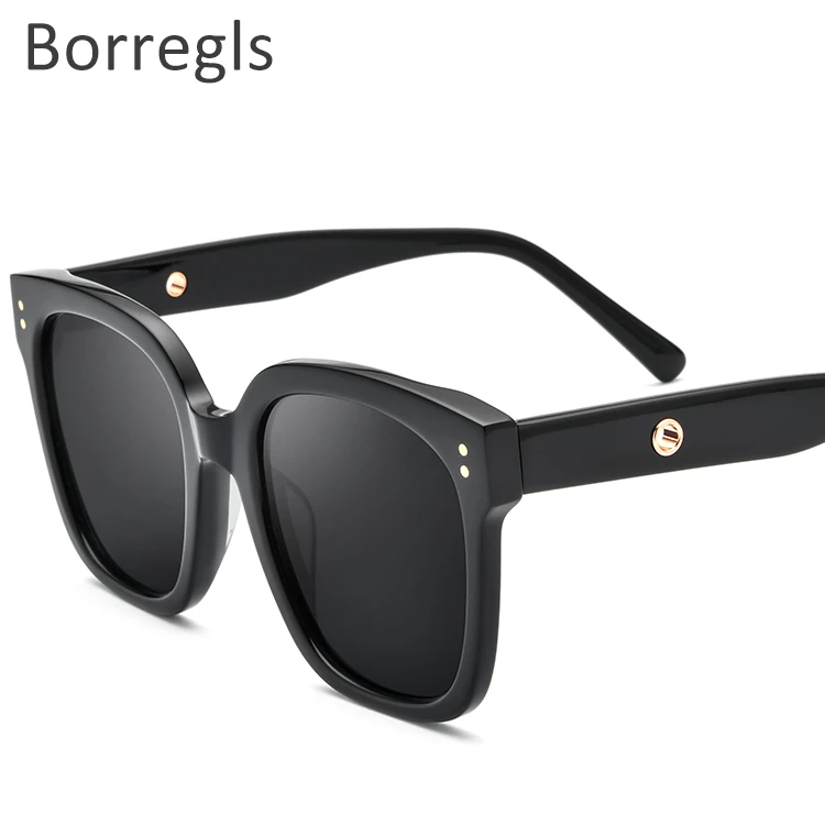 

Borregls Acetate Sunglasses Men 2020 New Fashion Luxury Brand Designer Retro Vintage Square Sun Glasses for Women