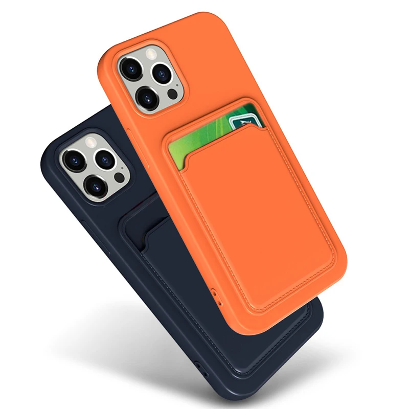 

Original Liquid Silicone Luxury Soft Case For iPhone 11 12 Pro Max mini 7 8 Plus XR X XS Shockproof Slim Back Card Bag Cover TPU