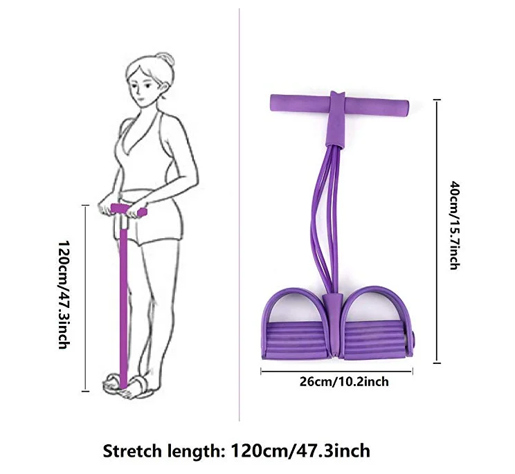 Elastic Sit Up Pull Rope Training Foot Pedal Resistance Band Tensioner