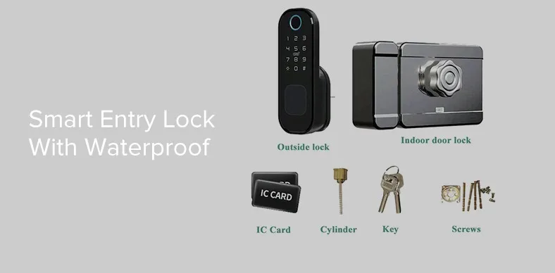 Smart Entry Lock With Waterproof