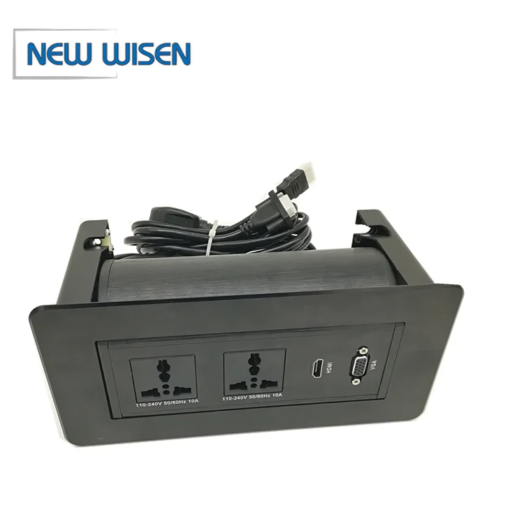 Desk Flip Up Power Connector Flip Up Table Rotation Hidden Desktop