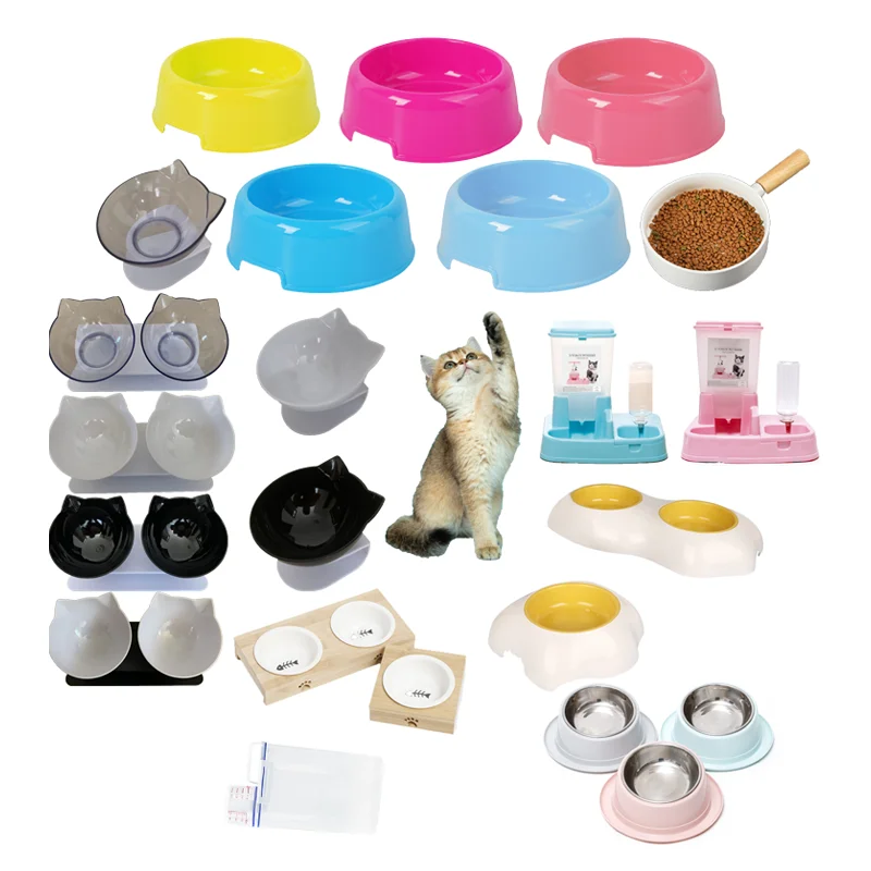 

Pet Automatic Feeding Device Self-dispensing Gravity Automatic Dog Waterer Bowl Cat Pot Water Feeding