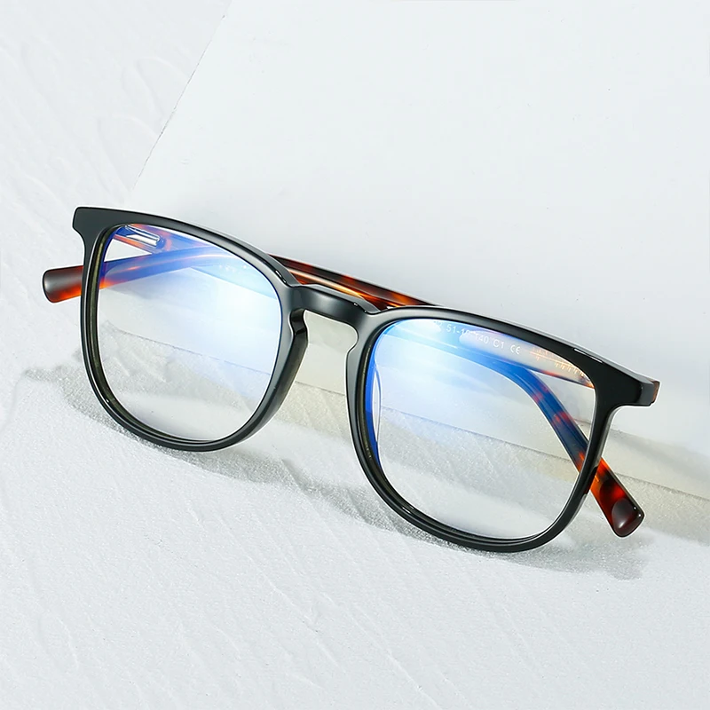 

Top Handmade Anti Bluelight Acetate Eyewear Vintage Optical Blue Light Blocking Glasses Computer Eyeglasses Frames For Women Men