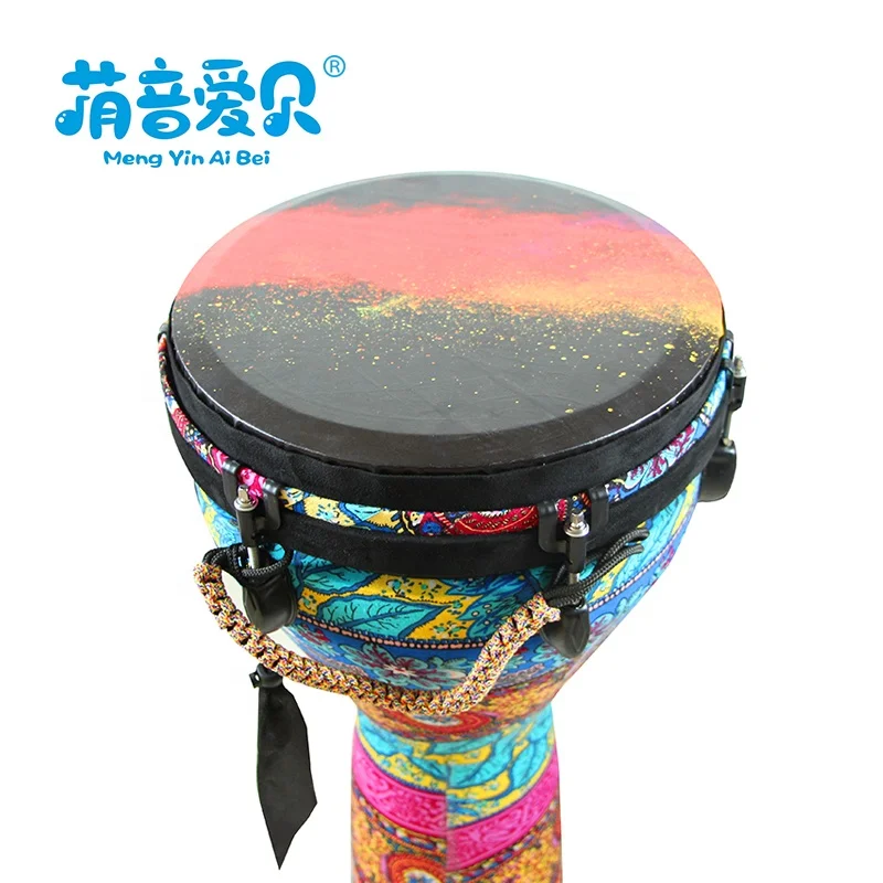 Wholesale musical instruments Hand Percussion Drum Colorful Djembe 12 inch African Drum