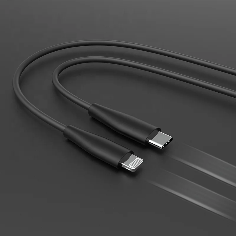 

SOCW high quality MFI certificate best sell usb C to Lightning PD 18w fast charging and data transfer cable, Customized color