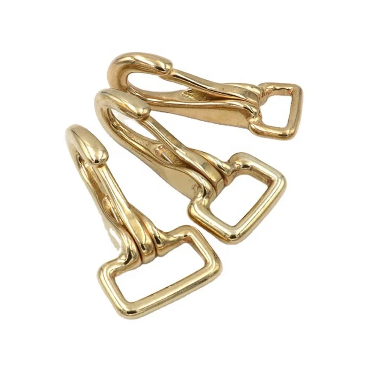 

Solid brass hanging swivel snap hook handbag accessories bag parts carabiner bronze hook