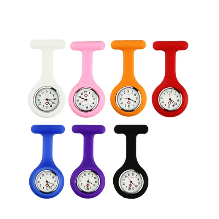 
Silicon Rubber Nurse Watch Silicone Pocket Watch Customized Logo Promotional Gifts Nurse table Watch 