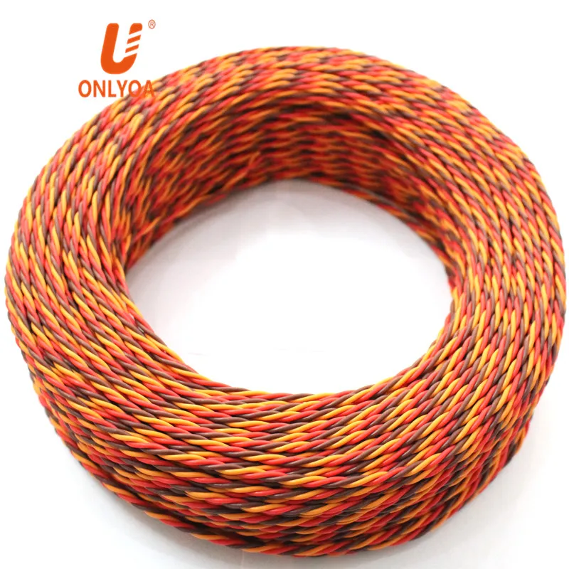 22awg 60 Cores Rc Twisted Servo Extensions Cable Wire Leads For Rc