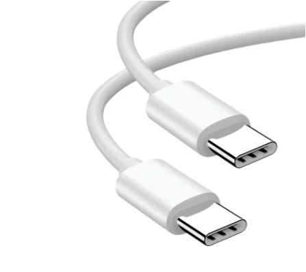 

2021 amazon hot drop shipping PD Type C to Type C 60W fast charging data cable usb c for iPad Pro Samsung MacBook Pro xiaomi, White