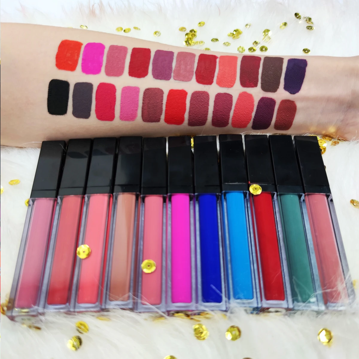 

Multi color all day long lasting matte lipstick private label liquid lipstick
