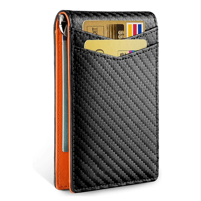 

Custom RFID Blocking Genuine Leather Slim Wallets for Men