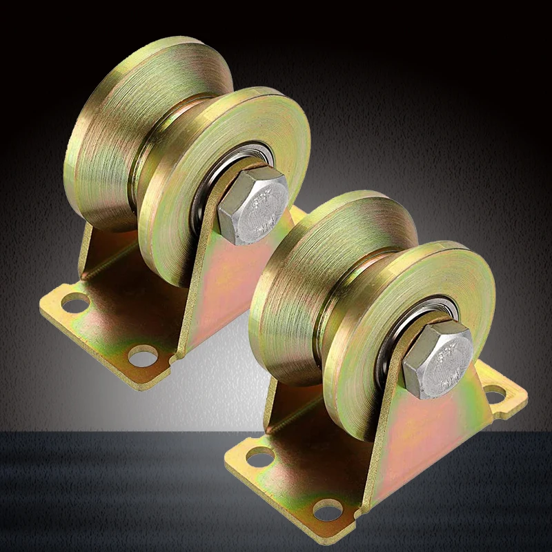 4 Pcs 2 Inch VGroove Track Wheel Sliding Door Roller for Track Sliding