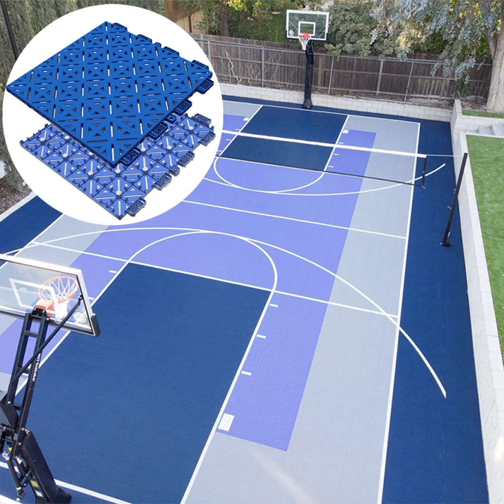 

sports court basketball surfaces outdoor half court temporary interlocking 3x3 basketball court tiles flooring mat