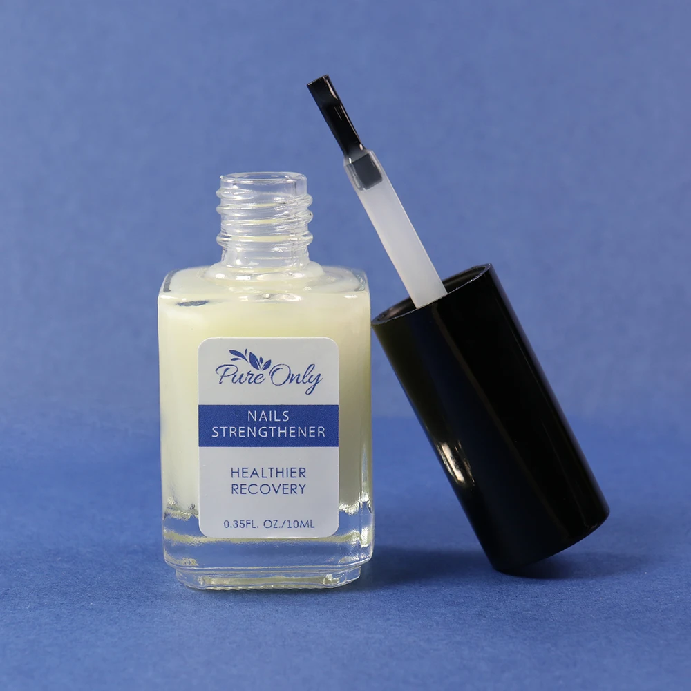 

Pure Only Nail Strengthener Polish Gel Nail Base Strengthen Nail Care For Men/Women, Soft white