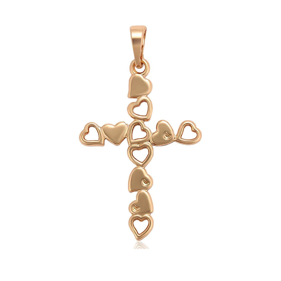 

35541 Xuping wholesale fashion cross_pendant with real gold plated jewelry