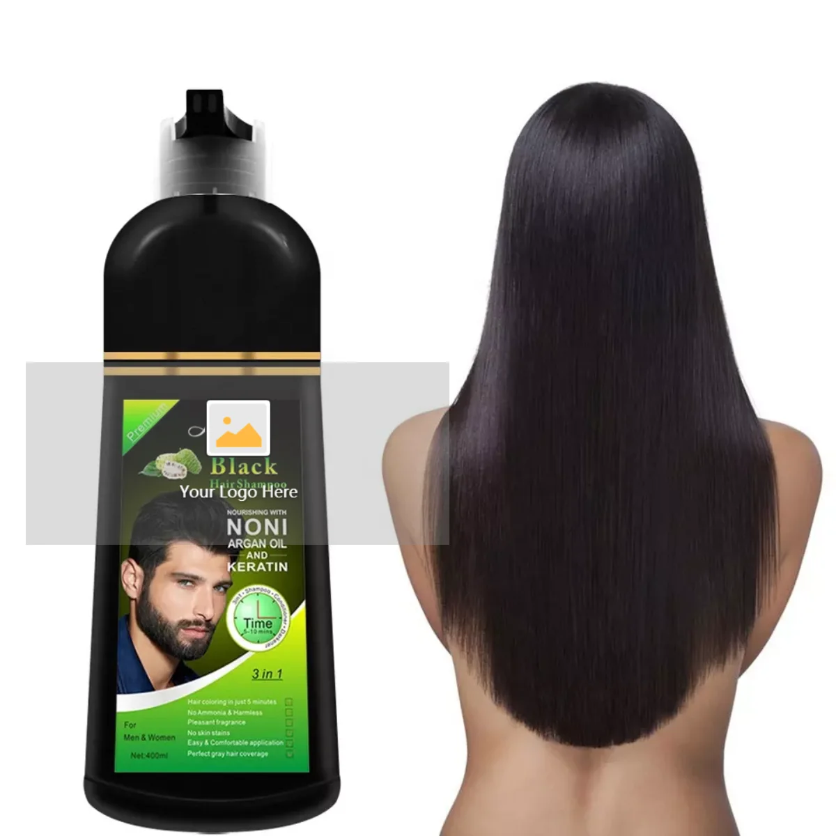 New Design Noni Argan Oil Black Hair Color Change Black Hair Dye Shampoo 3  In 1 Tintes De Cabello Pewarna Rambut In Hair Dye - Buy Black Hair Dye  Shampoo 3 In