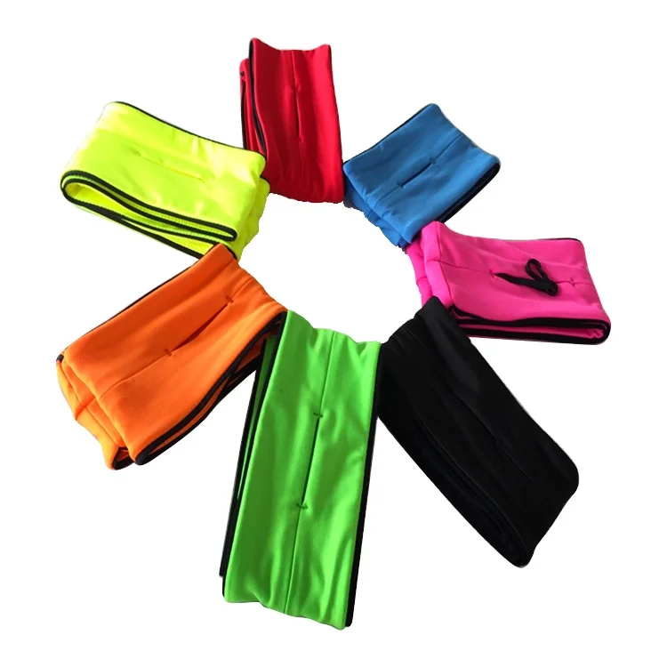 

2021 Newest Soft sport waist bag running belt outdoor running belt high elastic stretch waist bag