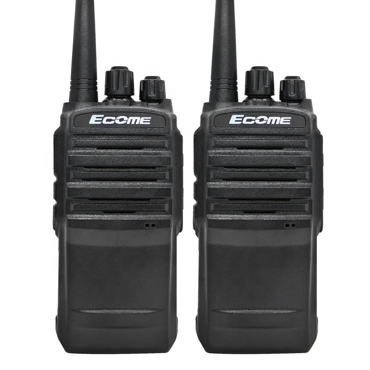 

Latest Ecome ET-90 5km uhf walkie talkie long range 5W two way radio 2pcs, Black