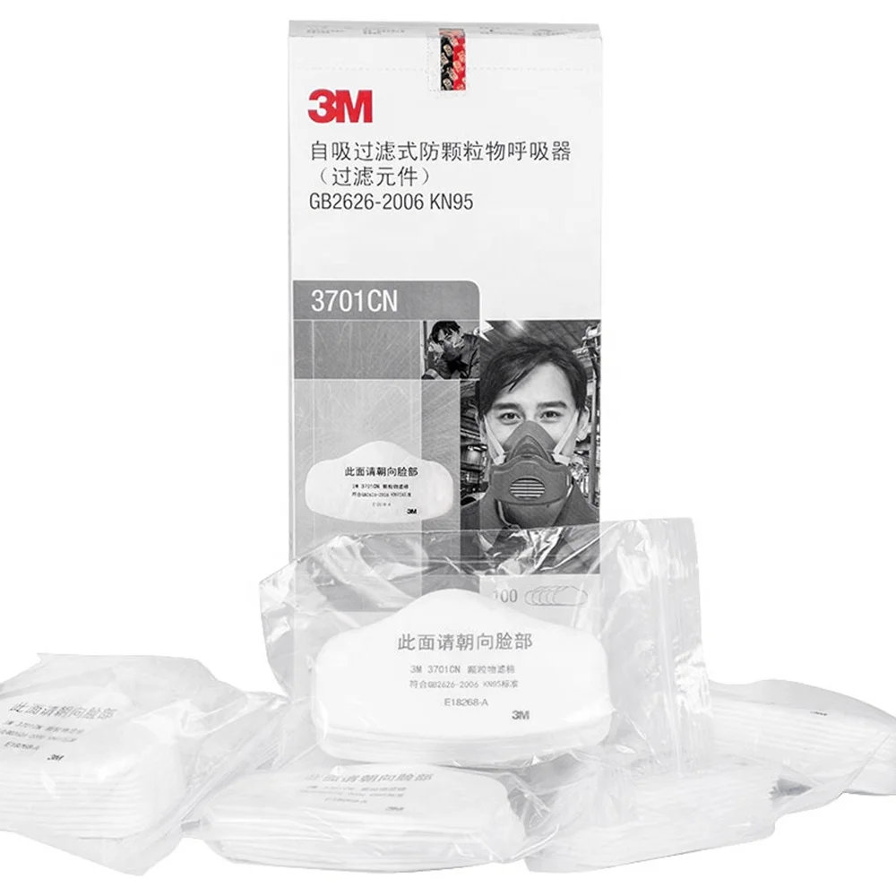 
3M 3701CN Filter cotton For 3200/HF52 Gas Mask Support Dust Filter KN95 Pro Anti Industrial Construction Dust Pollen Haze 
